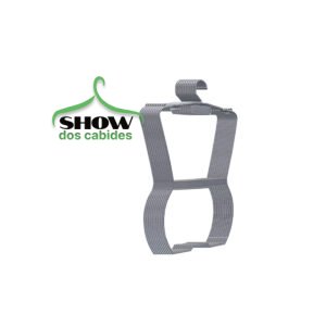 Kit 10 Cabides Silhueta Adulto Prata - 4241PT