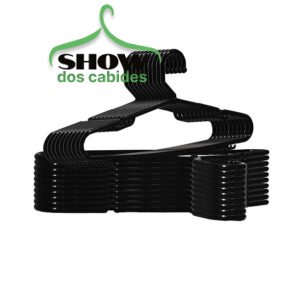 Kit 10 Cabides Cavado Gaúcho Preto – 4208PR