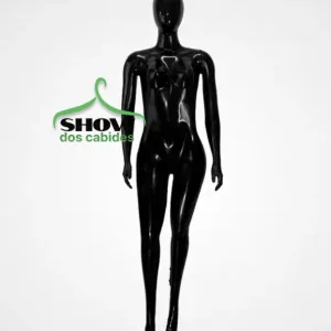 Maneq Fem Maria 3 Braços Cara Ovo Plast ABP Base Preta - 0822PA