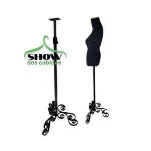 Busto Costura Com Pedestal Vintage Preto